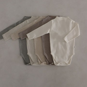 DUDU-新生嬰兒半高領家居服連體衣春秋保暖打底爬服包屁哈衣