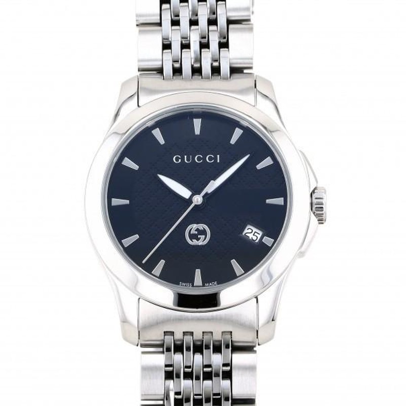 グッチ GUCCI Gタイムレス YA1265006 ブラック文字盤 新品 腕時計