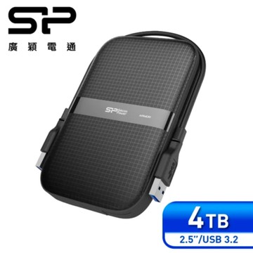 SP 廣穎 Armor A60 4TB 2.5吋 軍規防震行動硬碟 黑/綠