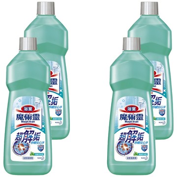 Kao 花王 Magiclean 魔術靈 浴室清潔劑 超解垢去污秒刷淨 清新草本香  500ml  4瓶