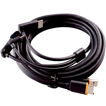 美琪htcvive頭盔三合一線頭顯電腦連接線數據線 vive頭顯數據線二手