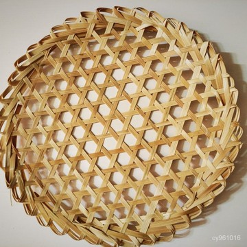 🔥臺灣熱賣款🔥竹編製圓形竹達竹網墊子防粘竹墊鍋底燉魚防糊竹笪鄉下 UI82