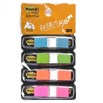 3M 683-4ABX 利貼 繽紛四色 抽取式 指示標籤【APP滿額下單10%點數(單一帳號最高5000點)】1/31止