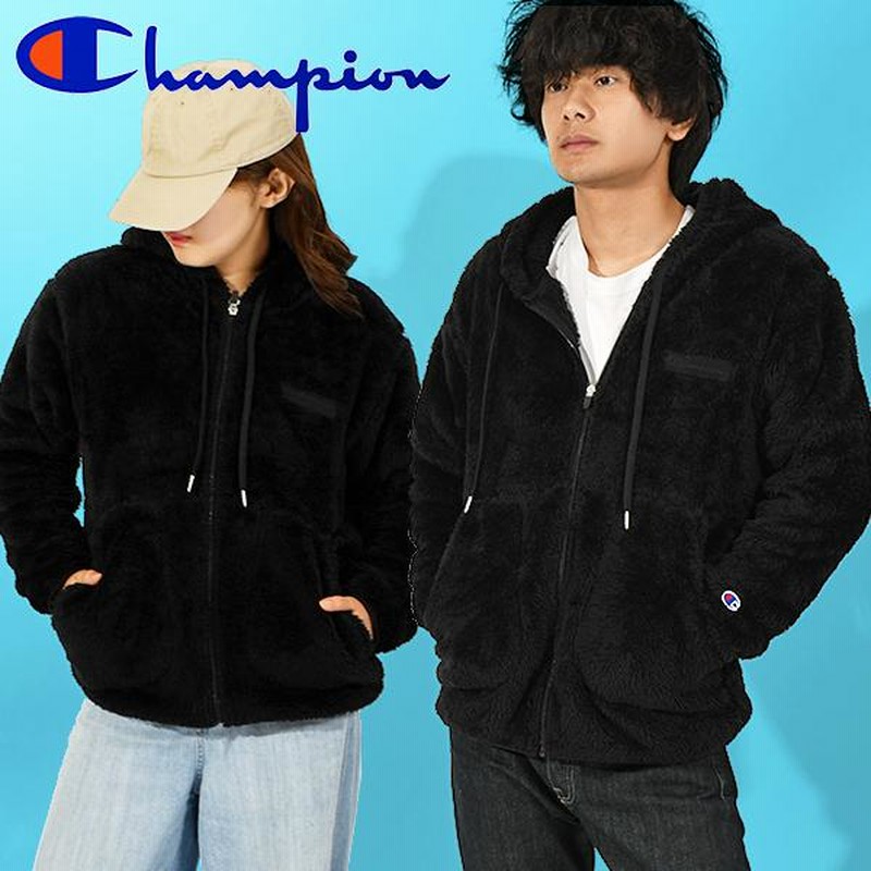 Champion - セール チャンピオン レディース モコモコ ボアフリース フーデット ジャケット 楽天市場】チャンピオン ボアジャケット レディース フルジップ