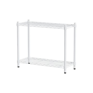 【Y HOUSE】76x30x60公分 輕型兩層鐵架 鐵力士架 層架-烤漆白