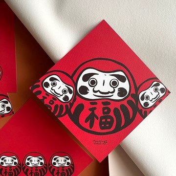 【快速出貨】達摩福多多春聯揮春斗方