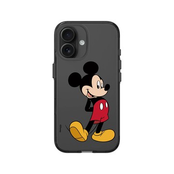 iPhone 16 Clear (相機按鈕) 酷墨灰 - 迪士尼-米奇 Mickey - 來！米奇站好