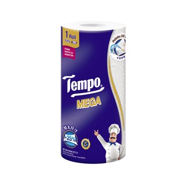 Tempo 極吸萬用三層廚房紙巾Mega捲筒式88張x12捲/箱