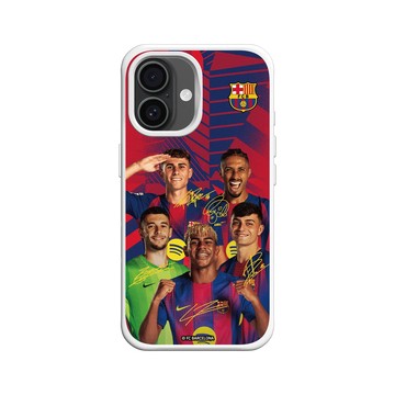 iPhone 16 SolidX 白 - FC Barcelona - Squad Energy