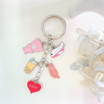 愛的旅行 設計師原創 金屬琺瑯鑰匙圈 飾品 / 臺灣 Taiwan 特色