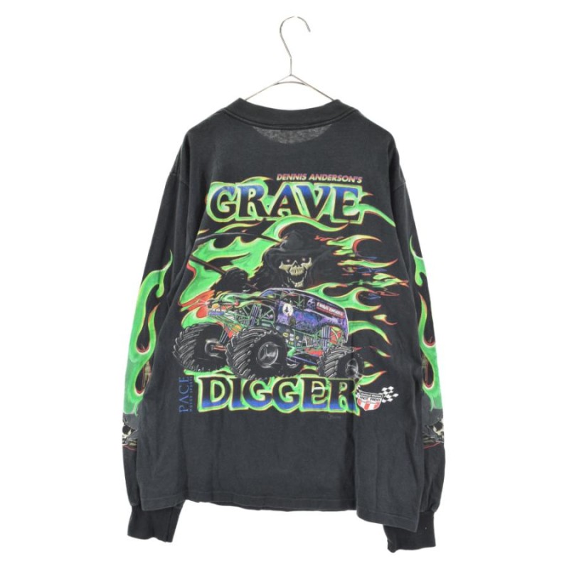 ヴィンテージ 90s GRAVE DIGGER グレイブディガー 長袖Tシャツ