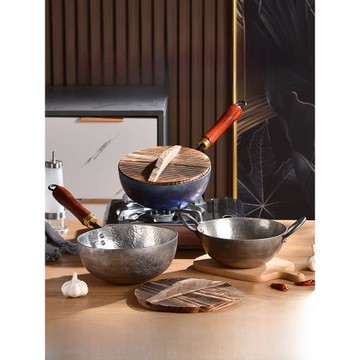 純鈦奶鍋無涂層嬰兒輔食鍋寶寶專用鈦炒鍋一人食煎鍋雪平鍋不粘鍋