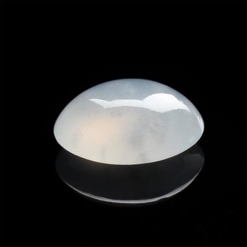 【雅紅珠寶】天然白翡翠玉蛋面-冰清玉粹