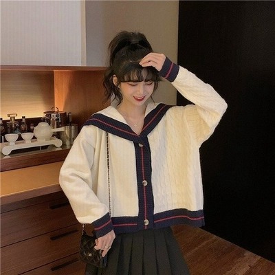 ニット レディース 韓国 カーディガン 春 秋 冬 長袖 丈短め トップス Vネック 高校生 大学生 通勤服 通学服 デート服 10代 代 30代 40代 50代 通販 Lineポイント最大get Lineショッピング