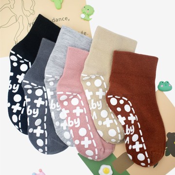 HF寬口無痕除臭寶寶襪(素色10-12)-多色任選