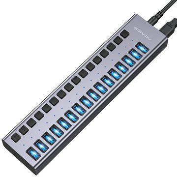 阿卡西斯USB擴展器hub集線器3.1獨立u盤開關群控HUB分線器【宜家良品百貨】