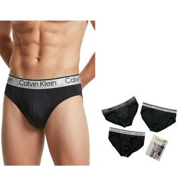褲頭設計 Calvin Klein 三角褲 三件盒裝 極細纖維 彈性 CK 男內褲 吸濕快乾@1924
