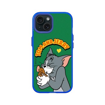 iPhone 15 Clear 激光藍 - 湯姆貓與傑利鼠 Tom and Jerry - 相親相愛