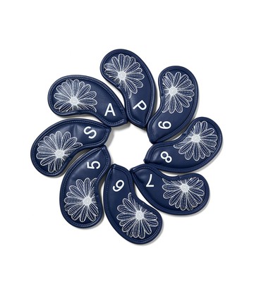 MARDI MERCREDI 鐵桿套 藍色 經典小雛菊 高爾夫球系列 IRON COVER SET MARDI FLOWER(8PCS)