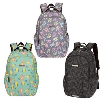 ~雪黛屋~AOKING 後背包大容量可A4夾防水輕量杜邦抗刮尼龍胸扣主袋+外袋共四層SOB091