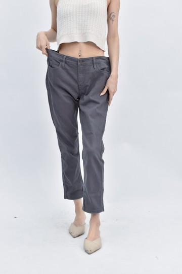 (2XL) muji棉質素面灰色長褲