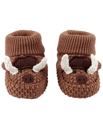 Baby Buffalo Crochet Booties