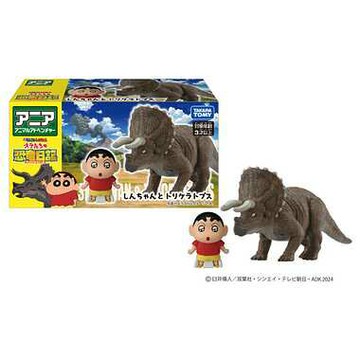 《TAKARA TOMY》多美動物ANIA   蠟筆小新 蠟筆小新和三角龍 東喬精品百貨