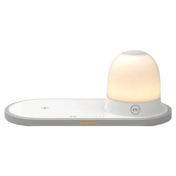 FeeLTEK 無線10W LED夜燈 快速充電 雙色溫  灰色  1盒