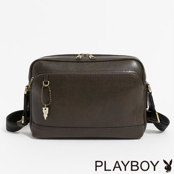 PLAYBOY - 大斜背包  Impeccable系列 - 咖色