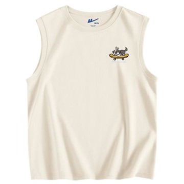 回力運動背心男款夏季純棉外穿坎肩青少年籃球寬松大碼無袖男t恤