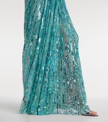 Jenny Packham Lacie gathered embellished gown