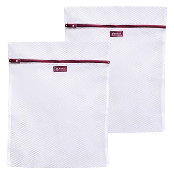 felt 有感良品 角型洗衣袋 45x55cm- 拉鍊止滑設計  荒目款  2個