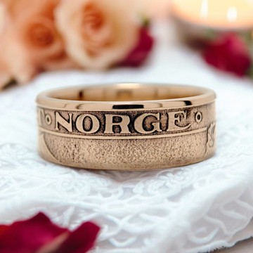 挪威克朗戒指, 挪威錢幣戒指, 男款挪威錢幣戒指, 女款挪威戒指