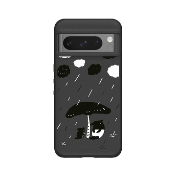 Pixel 8 Pro SolidSuit 黑 - 馬來貘 Laimo - 下雨了(透明款)
