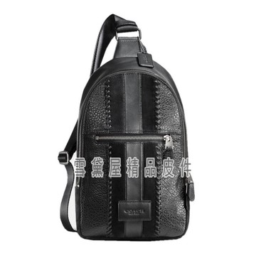 ~雪黛屋~coach 單後背包小容量外出休閒國際正版保證進口防水防刮皮革附品證購證塵套袋等10-15