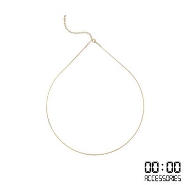 【00:00】韓國設計經典歐美百搭極細氣質鎖骨鍊 (金)