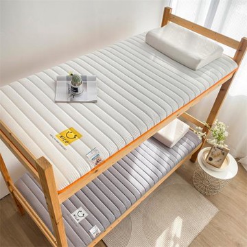 2025新款泡泡棉笑臉簡約直線大豆纖維單人床墊學生宿舍床墊地鋪床