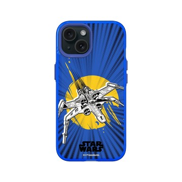 iPhone 15 Clear 激光藍 - 迪士尼-星際大戰 Star Wars - 星際大戰 – X 翼戰機