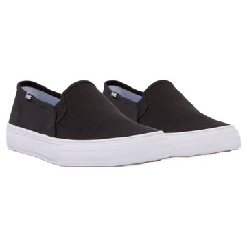 keds 女款 DOUBLE DECKER CANVAS 懶人鞋 WF63480  黑色  23.5cm