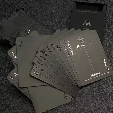 桃園出貨🌟M stand撲克牌五週年限定ins風黑金色炫酷高顏值宿舍必備