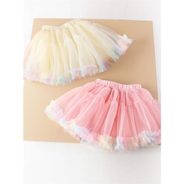 tutu裙女童短裙蓬蓬裙兒童女寶寶公主裙半身裙夏季網紗裙子突突裙