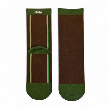 BestTag 背直線條紋 棕綠 22-28cm