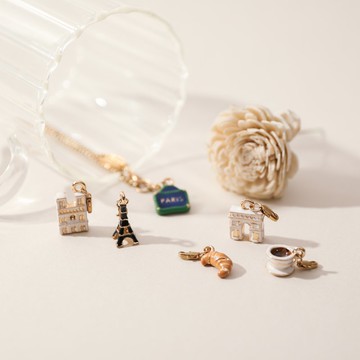 【Jeantopia】迷你立體墜飾 法國下午茶 建築 | 下單前請詢問現貨