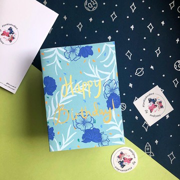 花卉生日卡