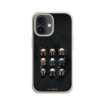 iPhone 16 SolidX 貝殼灰 - Star Wars - The Mandalorian - 曼達洛人頭盔