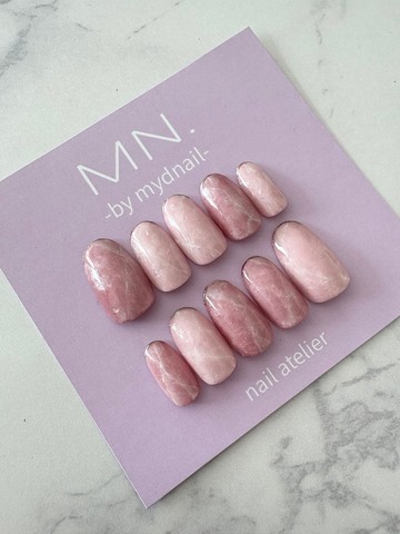 - Sakura Quartz - 大理石美甲 渲染美甲 櫻花美甲