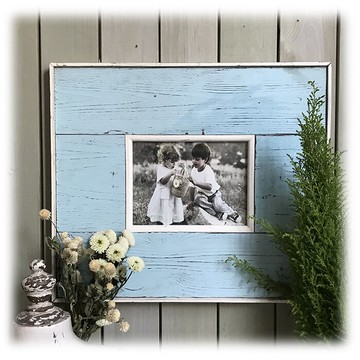 實木拼接復古做舊相框 經典墻飾 懷舊風格1入