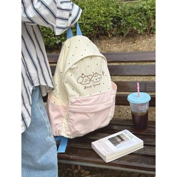 Bag House👜 日係少女可愛痛包雙肩包食量波點學生新款百搭書包背包大容量後背包 書包