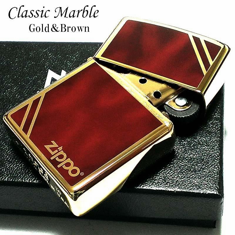 楽天市場】ZIPPO ライター ジッポ クラシック マーブル ゴールド