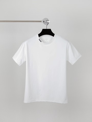Label Slim Tension T-Shirt (White)